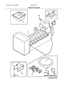 Freezer Ice Maker parts for Frigidaire Bottom-Mount Refrigerator FPBS2778UF7 from AppliancePartsPros.com