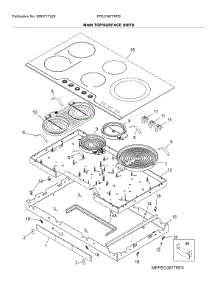 Main Top / Surface Units parts for Frigidaire Electric Cooktop FPEC3677RFB from AppliancePartsPros.com
