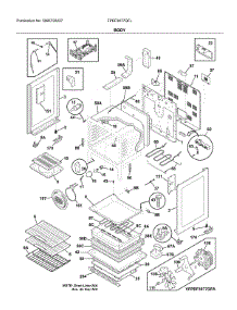 Body parts for Frigidaire Electric Range FPEF3077QFL from AppliancePartsPros.com