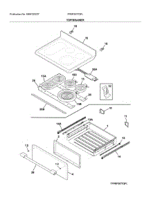 Top / Drawer parts for Frigidaire Electric Range FPEF3077QFL from AppliancePartsPros.com