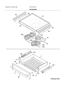 Top / Drawer parts for Frigidaire Electric Range FPEH3077RFH from AppliancePartsPros.com