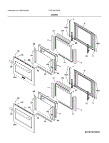 Doors parts for Frigidaire Electric Wall Oven FPET3077RFE from AppliancePartsPros.com