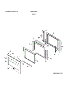 Door parts for Frigidaire Electric Wall Oven FPEW3077RFF from AppliancePartsPros.com