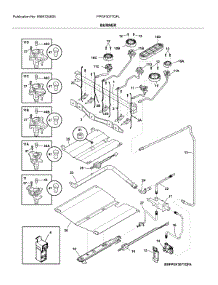 Burner parts for Frigidaire Gas Range FPGF3077QFL from AppliancePartsPros.com