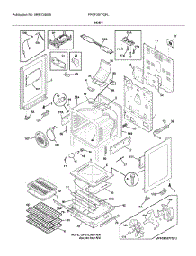 Body parts for Frigidaire Gas Range FPGF3077QFL from AppliancePartsPros.com