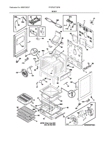 Body parts for Frigidaire Gas Range FPGF3077QFM from AppliancePartsPros.com