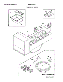 Freezer Ice Maker parts for Frigidaire Bottom-Mount Refrigerator FPHF2399PF7A from AppliancePartsPros.com