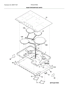 Main Top / Surface Units parts for Frigidaire Electric Cooktop FPIC3077RFB from AppliancePartsPros.com