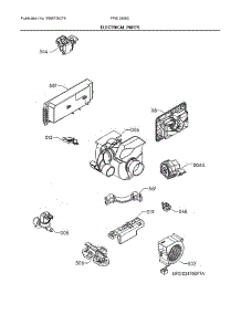 Electrical Parts parts for Frigidaire Dishwasher FPID2498SF7A from AppliancePartsPros.com