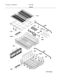 Racks parts for Frigidaire Dishwasher FPID2498SF7A from AppliancePartsPros.com