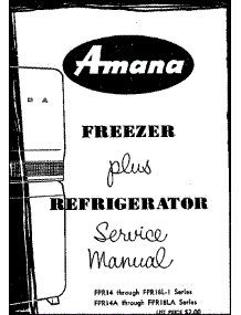 (Fpr14la) (Fpr18la) parts for Amana Bottom-Mount Refrigerator FPR14L-1 from AppliancePartsPros.com