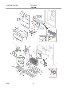 System parts for Frigidaire Chest Freezer FPRU19F8WF5 from AppliancePartsPros.com