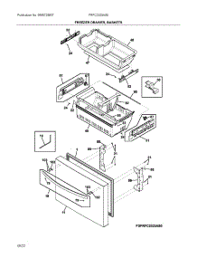 Freezer Drawer,Baskets parts for Frigidaire Bottom-Mount Refrigerator FRFC2323AS0 from AppliancePartsPros.com