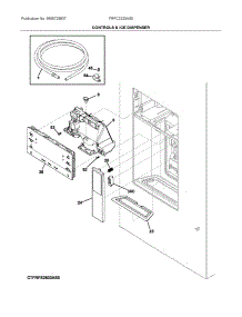 Controls & Ice Dispenser parts for Frigidaire Bottom-Mount Refrigerator FRFC2323AS0 from AppliancePartsPros.com