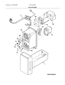 Ice Container parts for Frigidaire Bottom-Mount Refrigerator FRFC2323AS0 from AppliancePartsPros.com