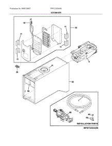 Ice Maker parts for Frigidaire Bottom-Mount Refrigerator FRFC2323AS0 from AppliancePartsPros.com