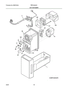 Ice Container parts for Frigidaire Top-Mount Refrigerator FRFC2323AS1 from AppliancePartsPros.com
