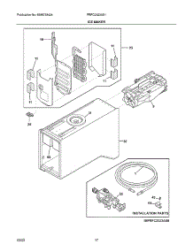 Ice Maker parts for Frigidaire Top-Mount Refrigerator FRFC2323AS1 from AppliancePartsPros.com
