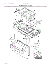 Freezer Drawer / Baskets parts for Frigidaire Bottom-Mount Refrigerator FRFN2823AS0 from AppliancePartsPros.com