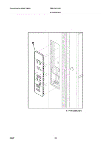 Controls parts for Frigidaire Bottom-Mount Refrigerator FRFN2823AS3 from AppliancePartsPros.com