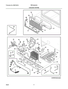 Cooling System parts for Frigidaire Side-By-Side Refrigerator FRFN2823AS4 from AppliancePartsPros.com