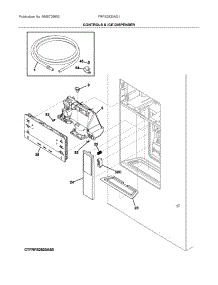 Controls & Ice Dispenser parts for Frigidaire Bottom-Mount Refrigerator FRFS2823AD1 from AppliancePartsPros.com