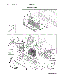 Cooling System parts for Frigidaire Side-By-Side Refrigerator FRFS2823AD2 from AppliancePartsPros.com