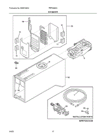 Ice Maker parts for Frigidaire Side-By-Side Refrigerator FRFS2823AD2 from AppliancePartsPros.com