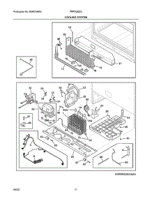Cooling System parts for Frigidaire Side-By-Side Refrigerator FRFS2823AD3 from AppliancePartsPros.com
