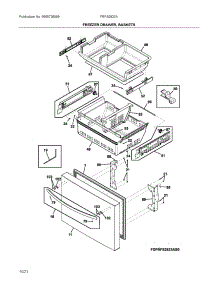 Freezer Drawer,Baskets parts for Frigidaire Bottom-Mount Refrigerator FRFS2823AS0 from AppliancePartsPros.com
