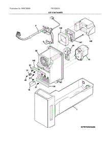 Ice Container parts for Frigidaire Bottom-Mount Refrigerator FRFS2823AS0 from AppliancePartsPros.com