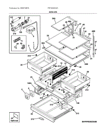 Shelves parts for Frigidaire Bottom-Mount Refrigerator FRFS2823AS1 from AppliancePartsPros.com