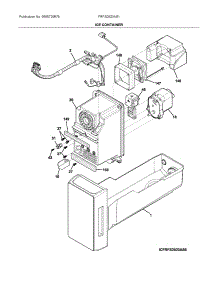 Ice Container parts for Frigidaire Bottom-Mount Refrigerator FRFS2823AS1 from AppliancePartsPros.com