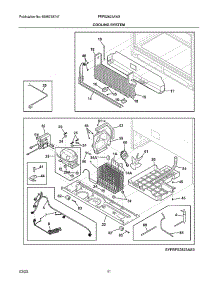 Cooling System parts for Frigidaire Bottom-Mount Refrigerator FRFS2823AW3 from AppliancePartsPros.com