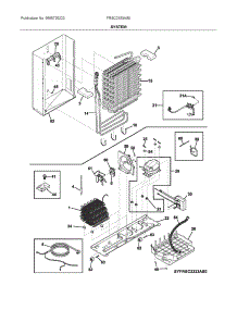 System parts for Frigidaire Side-By-Side Refrigerator FRSC2333AS0 from AppliancePartsPros.com