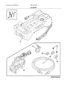Ice Maker parts for Frigidaire Side-By-Side Refrigerator FRSC2333AS0 from AppliancePartsPros.com