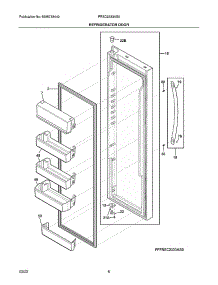 Refrigerator Door parts for Frigidaire Side-By-Side Refrigerator FRSC2333AS5 from AppliancePartsPros.com