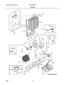 System parts for Frigidaire Side-By-Side Refrigerator FRSC2333AS5 from AppliancePartsPros.com