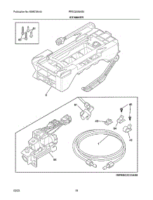 Ice Maker parts for Frigidaire Side-By-Side Refrigerator FRSC2333AS5 from AppliancePartsPros.com