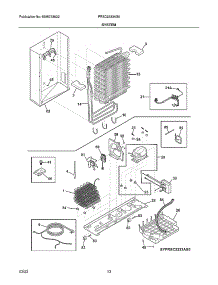 System parts for Frigidaire Side-By-Side Refrigerator FRSC2333AS6 from AppliancePartsPros.com