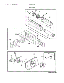 Controls parts for Frigidaire Side-By-Side Refrigerator FRSS2323AB1 from AppliancePartsPros.com