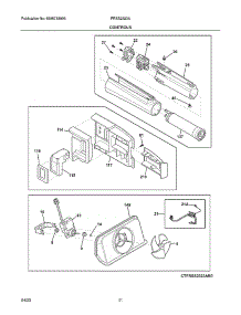 Controls parts for Frigidaire Side-By-Side Refrigerator FRSS2323AB5 from AppliancePartsPros.com