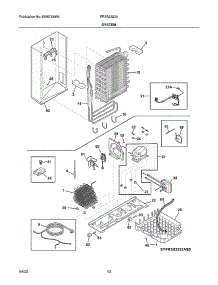 System parts for Frigidaire Side-By-Side Refrigerator FRSS2323AB5 from AppliancePartsPros.com