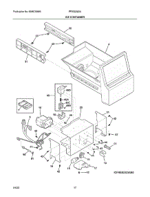 Ice Container parts for Frigidaire Side-By-Side Refrigerator FRSS2323AB5 from AppliancePartsPros.com