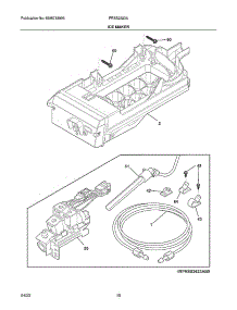 Ice Maker parts for Frigidaire Side-By-Side Refrigerator FRSS2323AB5 from AppliancePartsPros.com