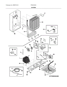 System parts for Frigidaire Side-By-Side Refrigerator FRSS2323AD0 from AppliancePartsPros.com