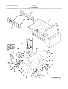 Ice Container parts for Frigidaire Side-By-Side Refrigerator FRSS2323AD0 from AppliancePartsPros.com