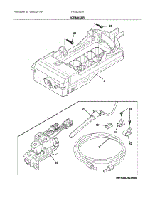 Ice Maker parts for Frigidaire Side-By-Side Refrigerator FRSS2323AW0 from AppliancePartsPros.com