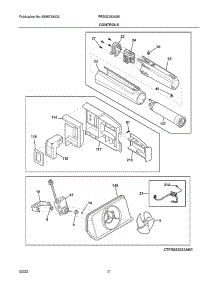 Controls parts for Frigidaire Side-By-Side Refrigerator FRSS2333AS5 from AppliancePartsPros.com