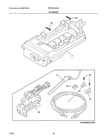 Ice Maker parts for Frigidaire Side-By-Side Refrigerator FRSS2333AS5 from AppliancePartsPros.com